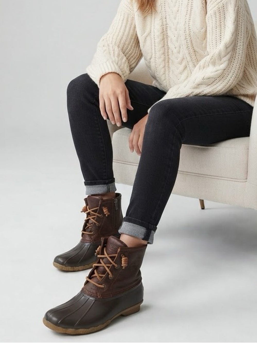 Sperry Topsider Saltwater Duck Boots. Size 7